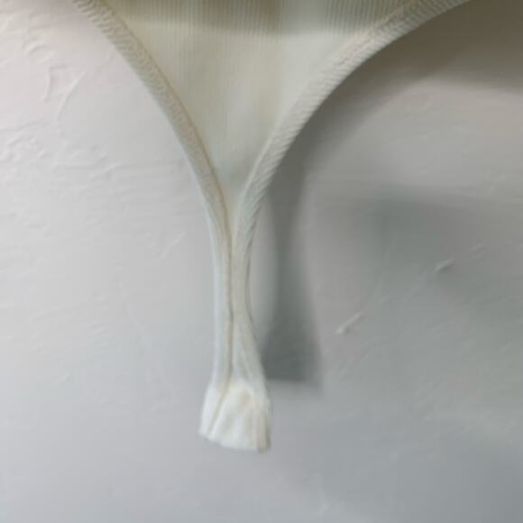 For Days Ribbed Scoop Neck Ribbed Bodysuit Sz Large Long Sleeve - Picture 7 of 10